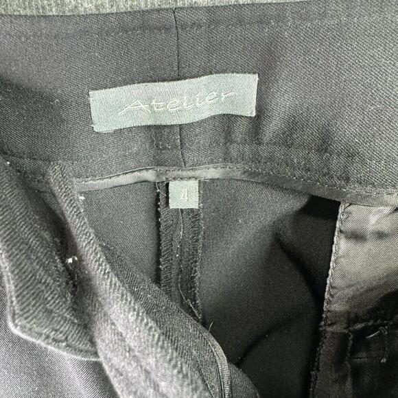 Atelier Black Dress Pants Slacks work casual‎ straight leg  Womens Size 4 - Picture 5 of 8